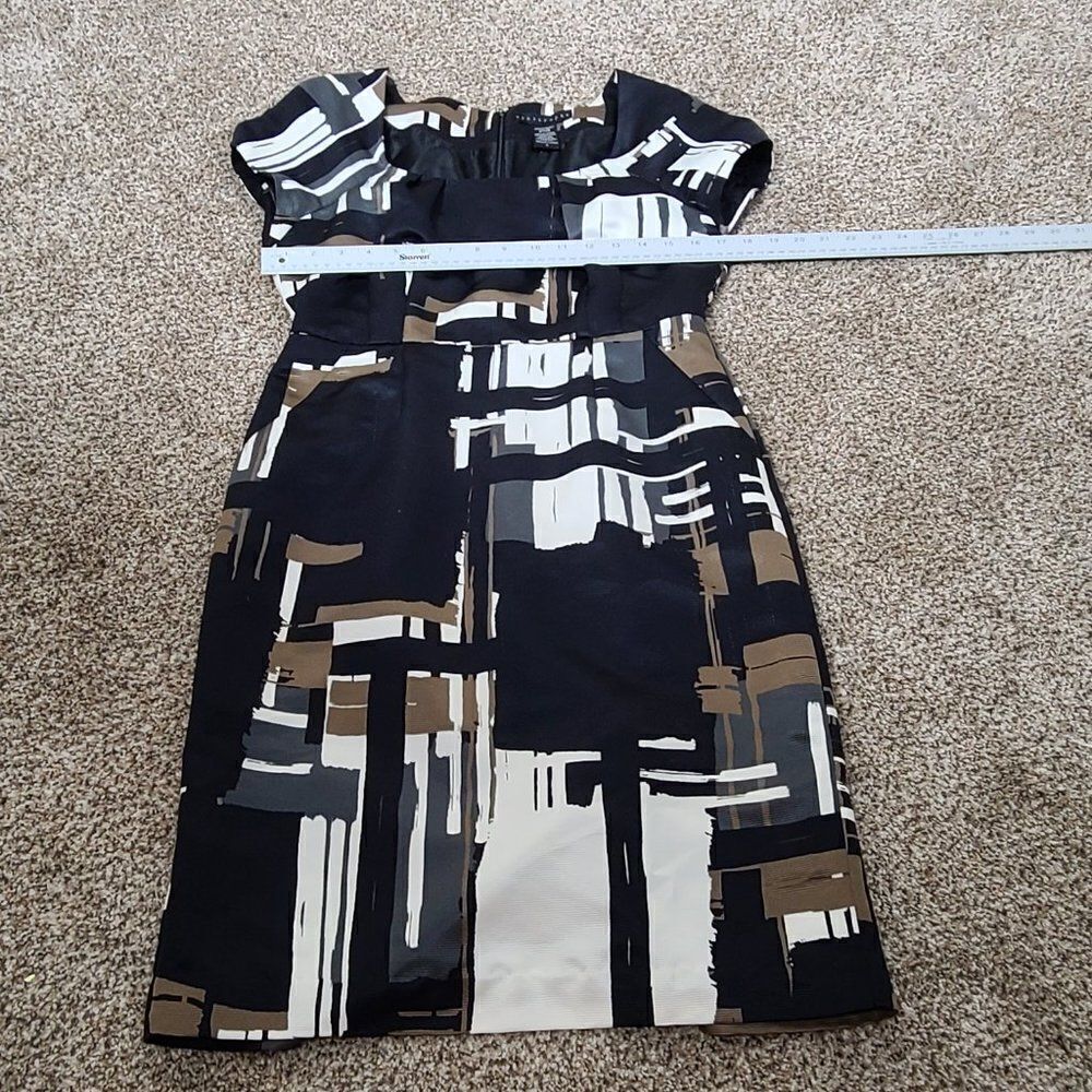 Apostrophe Dress Abstract Geometric Size 6 - Picture 10 of 15